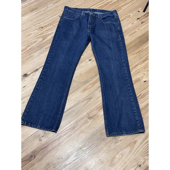 Levis 527 Jeans Mens 36 x 32 Blue Straight Boot Cut Casual Workwear Denim Adult - Picture 1 of 7
